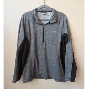 Columbia Sweater Womens XL Long Sleeve 1/4 Zip Pullover Gray